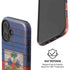 Haiti Flag Dark Wood iPhone 16 Magsafe Impact Case